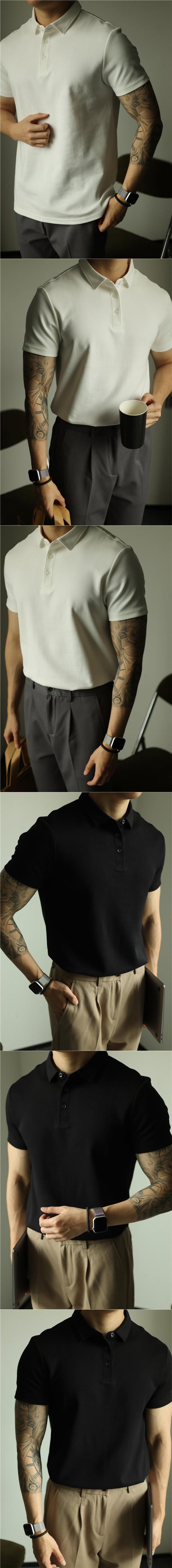 Polo Ejecutivo Primavera Verano Hombre Manga Corta - Image 17