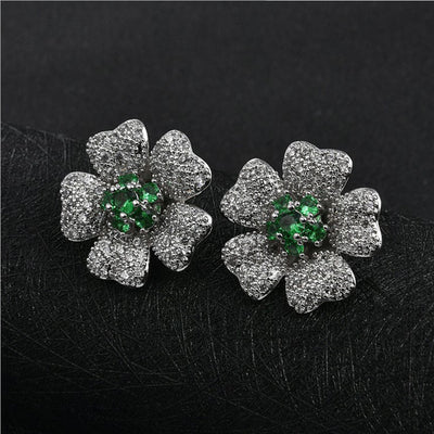 Conjunto de Collar y Aretes Camelia con Circonita - Image 15