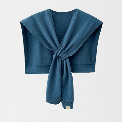 Chal Tejido Cruzado Elegante - Bufanda Sólida Versátil para Mujer - Image 6