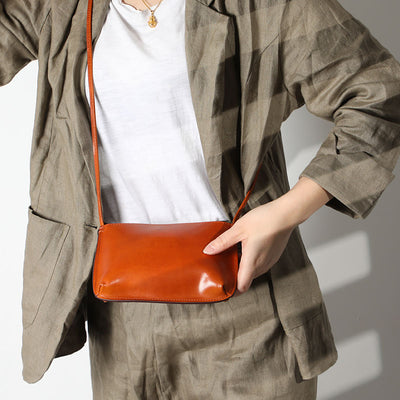 Bolso Bandolera Vintage de Cuero Genuino para Mujer - Image 8