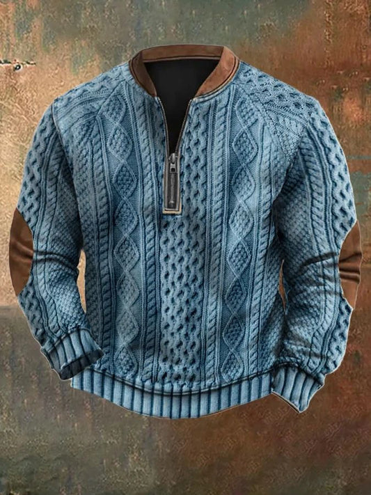 Sudadera Deportiva con Cierre de Medio Zip y Estampado Digital - Image 2