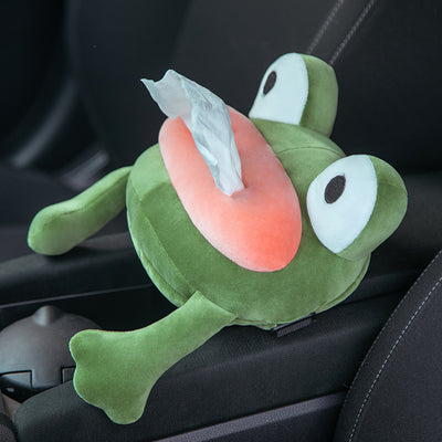 Organizador de Asiento para Auto con Dispensador de Pañuelos y Diseño Peluche - Image 12