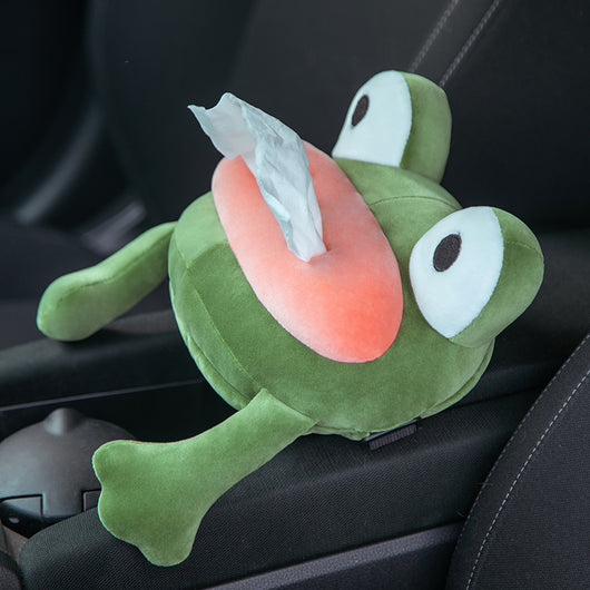 Organizador de Asiento para Auto con Dispensador de Pañuelos y Diseño Peluche - Image 12