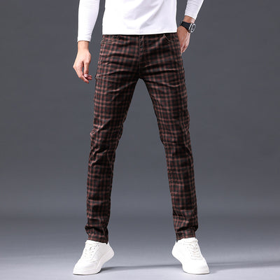 Pantalones Casuales de Algodón Estilo Británico para Hombre - Image 9
