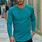 Camiseta Manga Larga Cuello Redondo con Lunares para Hombre