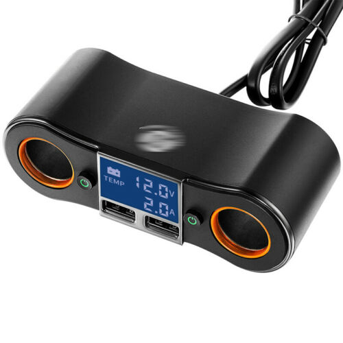 Cargador Rápido 12V con Pantalla Digital e Interruptor Independiente