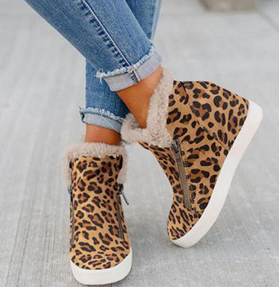 Botas Cálidas de Algodón Grueso con Suela Plana para Mujer - Image 16