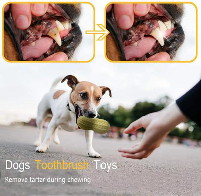Juguete Masticable para Perros Pequeños y Medianos - Juguete Interactivo Resistente con Forma de Cacahuete - Image 7