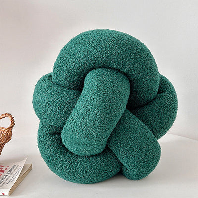 Almohada Artesanal de Lana de Cordero Tejida a Mano - Image 10