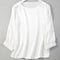 Camisa de Seda de Gusano de Seda con Perla Brillante y Satén