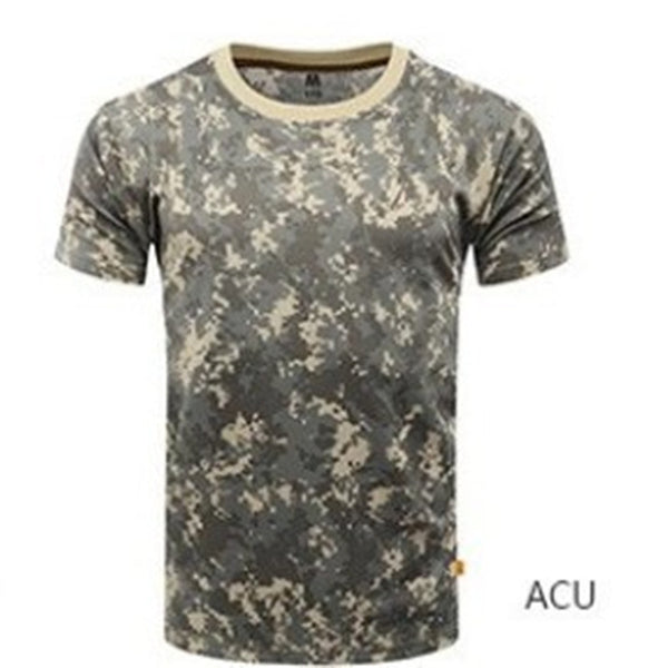 Playera Táctica Camuflaje Secado Rápido con Malla Transpirable