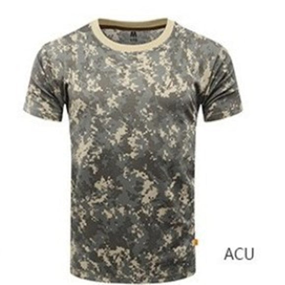 Playera Táctica Camuflaje Secado Rápido con Malla Transpirable