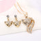Conjunto de Collar y Aretes Zorro Elegante