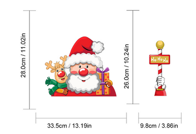 Pegatinas Navideñas Santa Claus para Parabrisas y Limpiaparabrisas - Image 32