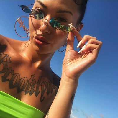 Gafas de Sol Metálicas sin Marco para Hombre y Mujer