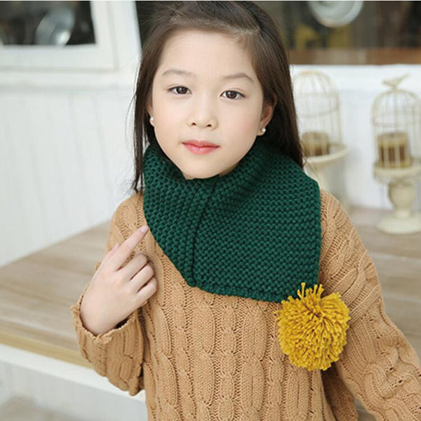 Cuello de abrigo tejido en lana para bebé - Protección térmica invernal