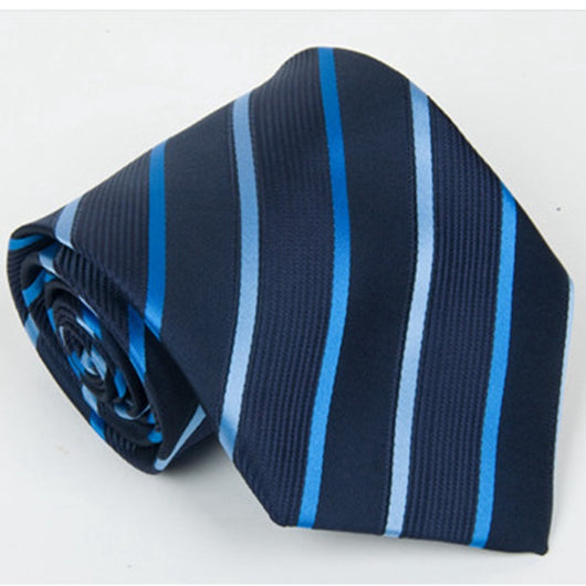 Corbata Formal de Seda y Poliéster con Diseño de Flecha para Hombre - Image 2