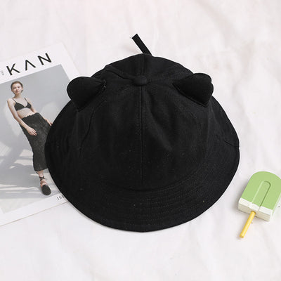 Gorra Pescadora con Orejas de Gato - Protección Solar Femenina Estilo Otoño