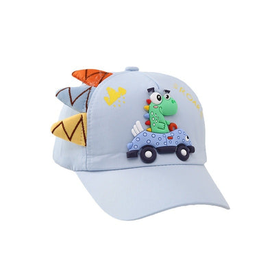 Gorra de Béisbol Infantil Estilo Coreano con Bordado de Dinosaurio y Auto - Image 5