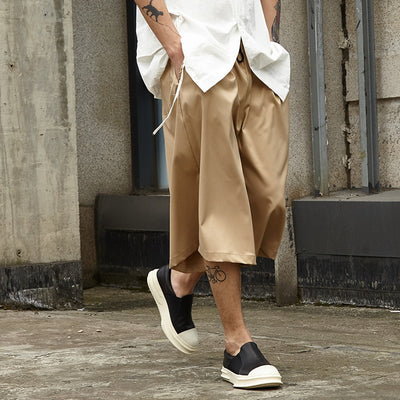Pantalones anchos con cintura elástica
