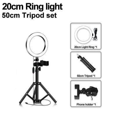 Aro de Luz LED para Transmisiones en Vivo y Selfies - Image 11