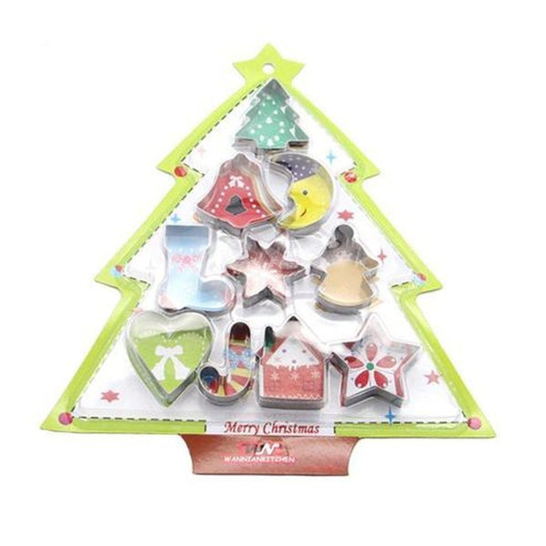 Moldes para Hornear Árbol de Navidad - Juego de 10 Piezas