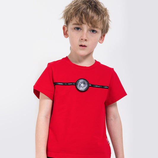 Camiseta Infantil de Manga Corta Estilo Europeo y Americano