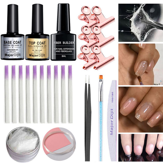 Kit de Fibras para Extensiones de Uñas