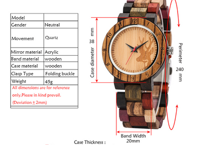 Reloj Casual de Cuarzo con Detalles en Madera - Image 8