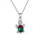 Azul Verde Diamond Tourmaline Tortoise Necklace Rojo Verde