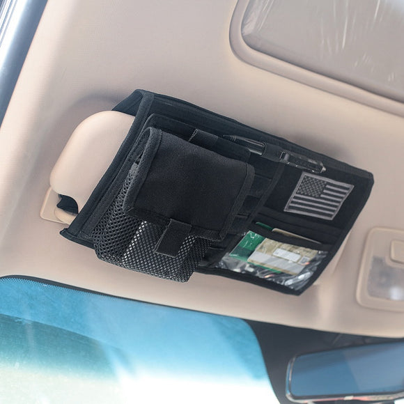 Organizador de Quebra-Sol para Carro com Suporte para CDs e Acessórios