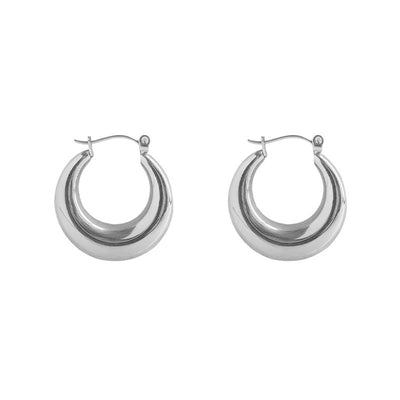 Aretes de Aro Chapados en Oro con Plata - Resistentes al Desvanecimiento - Image 3