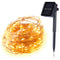 Guirnalda Solar de 200 LED con Alambre de Cobre