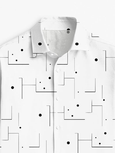 Camisa Casual Transpirable para Hombre con Patrón Irregular - Image 12