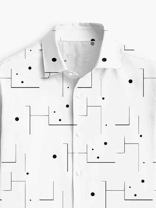 Camisa Casual Transpirable para Hombre con Patrón Irregular - Image 12