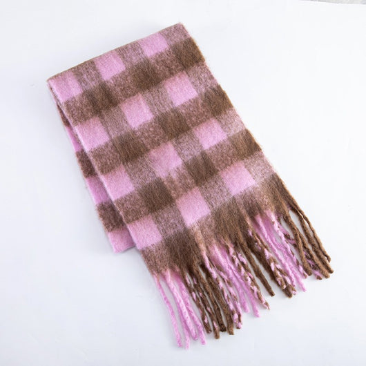 Bufanda Mohair Gruesa y Esponjosa - Abrigo Cálido de Lujo para Mujer - Image 30