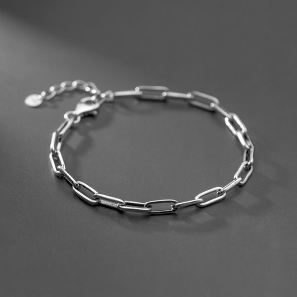 Pulsera de Plata S925 Estilo Minimalista Japonés y Coreano para Mujer