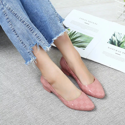 Zapatos de Punta Fina Estilo Coreano Gelatina Casual - Image 4