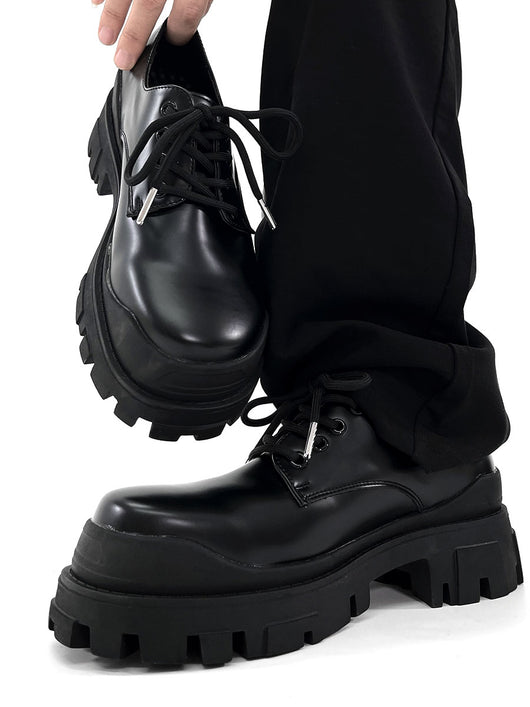Zapatos Formales de Cuero Elevados para Hombre, Suela Gruesa Estilo Británico - Image 4