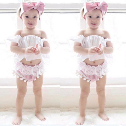 Set de 3 Tops con Shorts Flecos y Diademas - Image 9