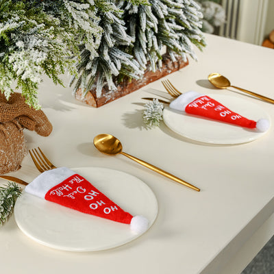 Set de Decoración Navideña: Sombrero y Tenedor Festivos - Image 8