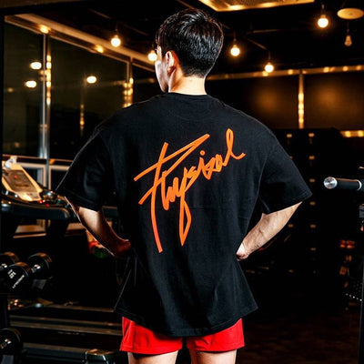 Camiseta Fitness Holgada de Algodón Puro para Hombre - Image 10