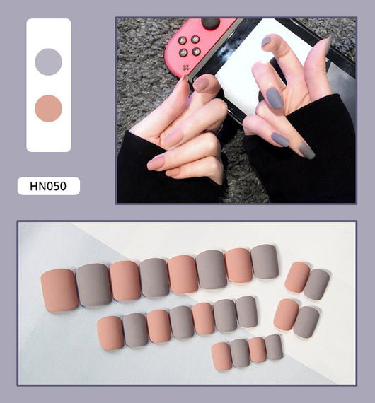 Uñas Postizas Decoradas Adhesivas - Diseño Profesional Listo para Usar - Image 72