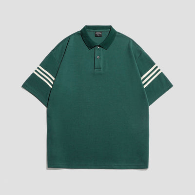 Playera Estampada con Letras y Rayas para Hombre - Estilo Personalidad - Image 11