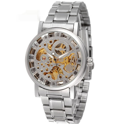 Reloj Mecánico Winner con Esfera Transparente y Correa de Acero - Image 5