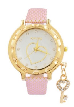 Reloj de Pulsera Elegante con Colgante de Corazón y Llave - Image 6