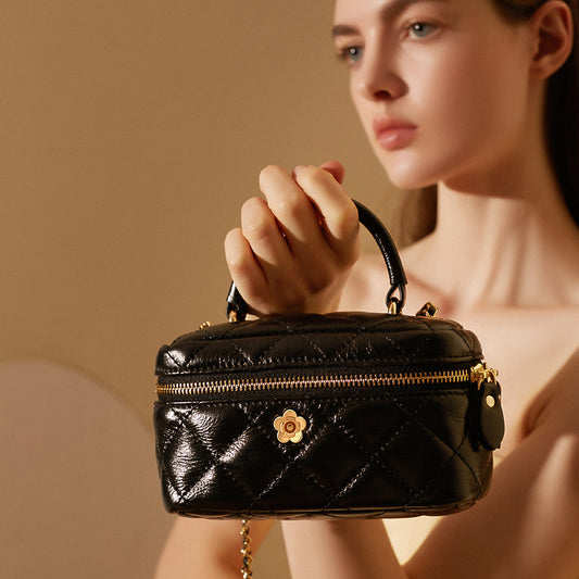Bolso Crossbody Estilo Occidental con Diseño de Rombos para Mujer