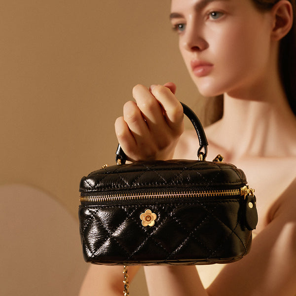 Bolso Crossbody Estilo Occidental con Diseño de Rombos para Mujer