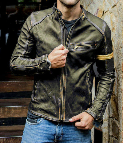 Chaqueta de Cuero para Motociclista Estilo Punk - Image 4