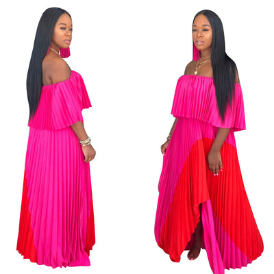 Vestido Maxi Asimétrico con Costura Elegante - Image 4